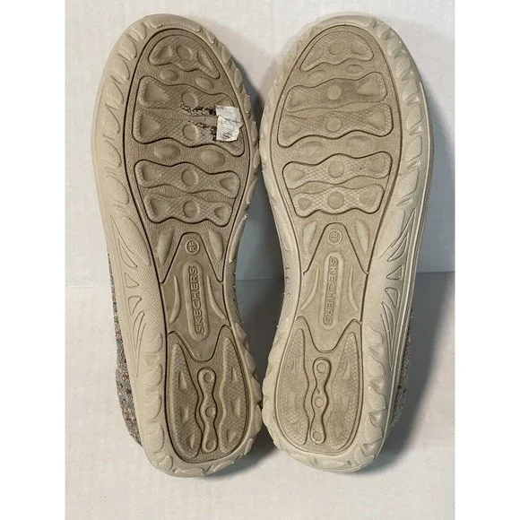 Skechers Sz 6.5 M Slip-On Sneakers Shoes Flats Multicolored Memory Foam Loafers - Picture 8 of 8